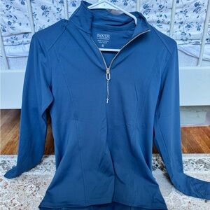 Dover Women's Navy Long Sleeve Quarter-Zip Top